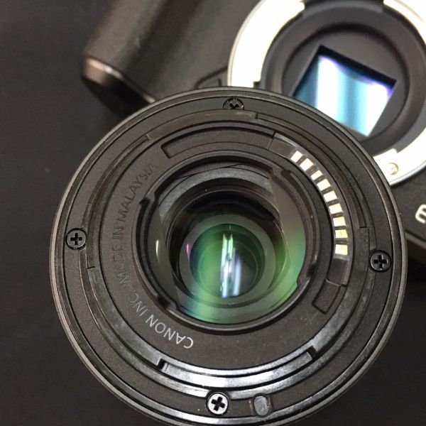 DEb545D6 動作品 Canon EOS M5 ブラックボディ EF-M 18-150mm 3.5-6.3