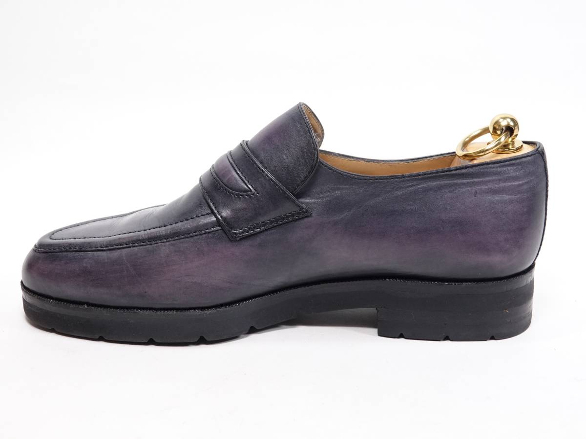521 / 0612 finest quality Berluti Loafer purple Venetian leather? 5.5