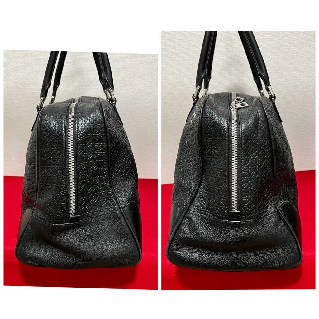 希少 LOEWE ロエベ ボストンバッグ リピートアナグラム 総柄^_ 希少 LOEWE ロエベ ボストンバッグ リピートアナグラム 総柄^_