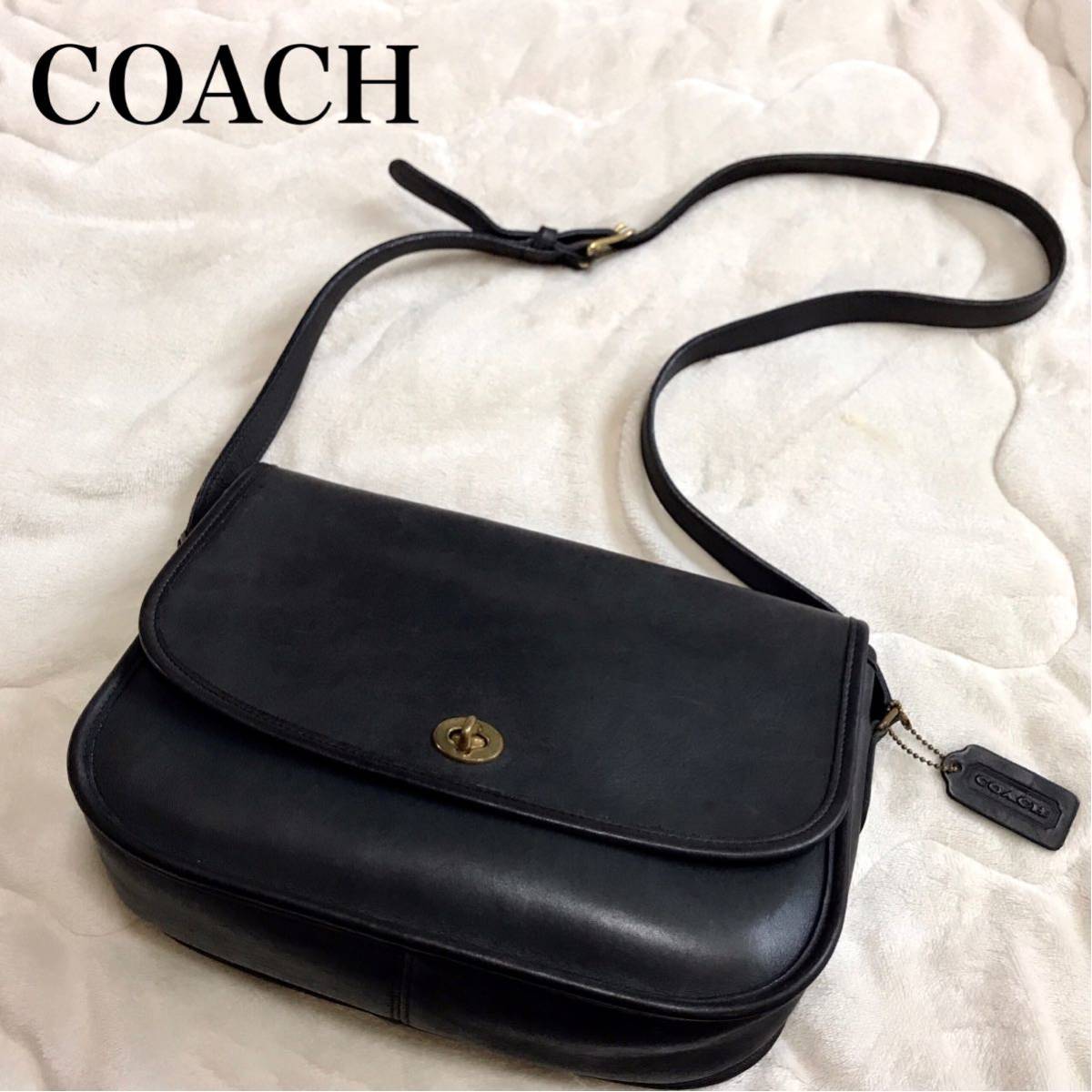 COACH オールドコーチ ターンロック ショルダーバッグ 革 コスタリカ製