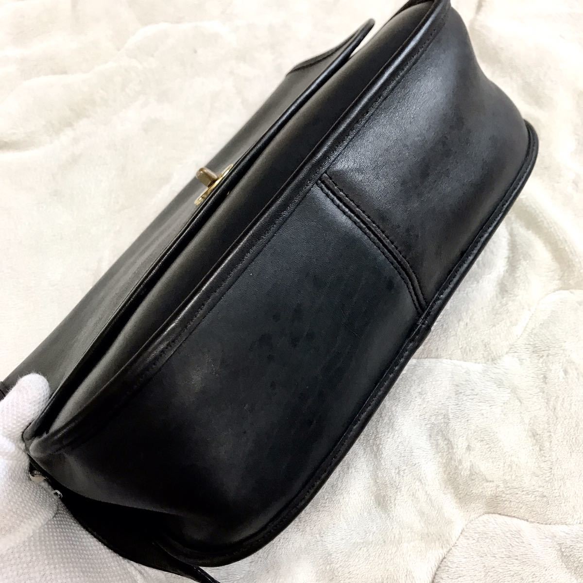 COACH オールドコーチ ターンロック ショルダーバッグ 革 コスタリカ製