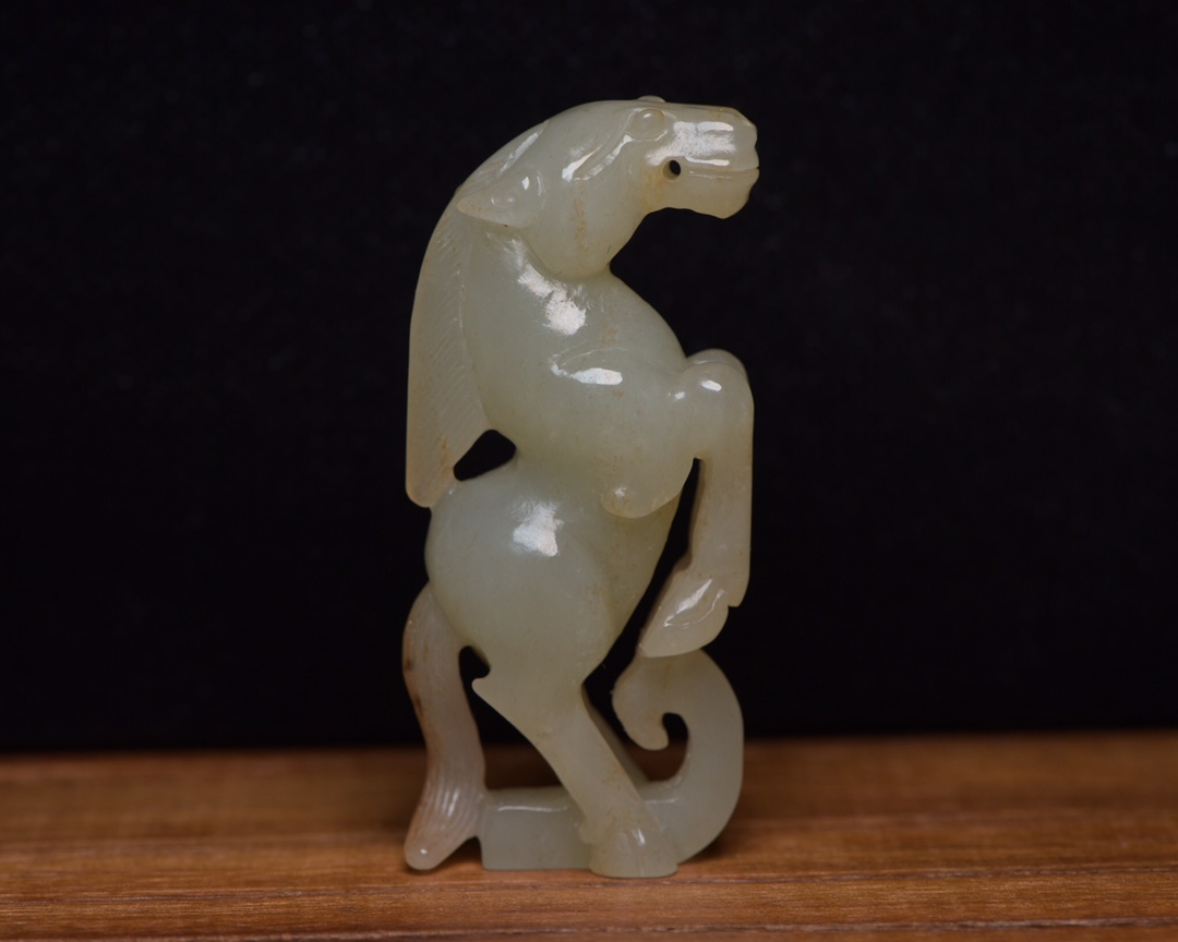 典藏*和田玉精彫*馬尊】置物 賞物 中国時代美術 極美品 www ...