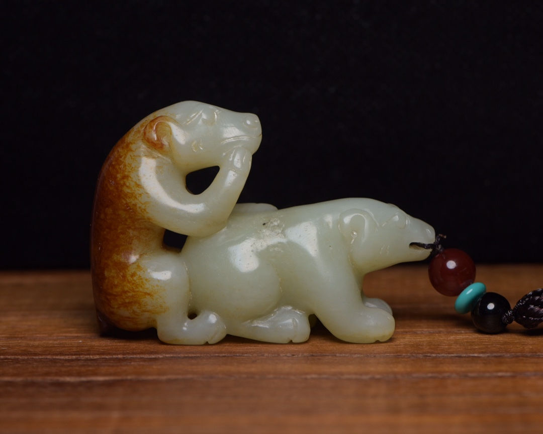 典藏*和田玉手彫*熊尊】置物 賞物 極上品 中国古美術 | charcas.gob.mx