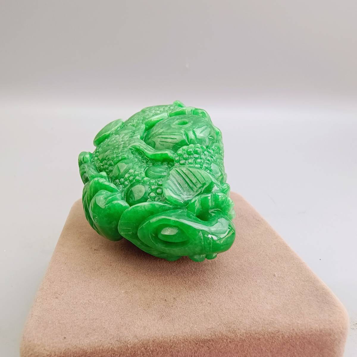 典藏*翡翠精彫*金玉滿堂把件】置物 賞物 極美品 中国古美術