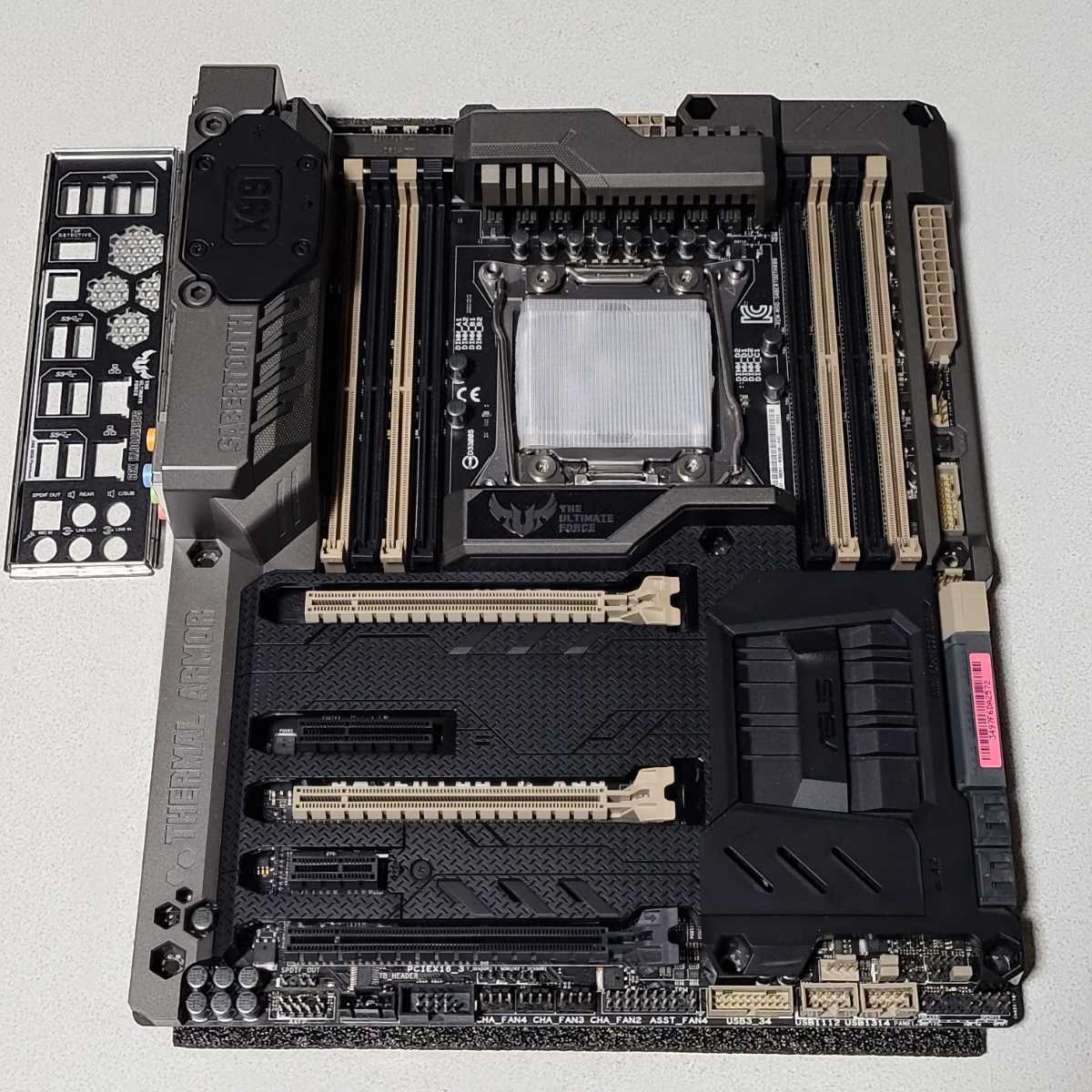 ASUS SABERTOOTH X99 IOパネル付属 LGA2011-3 ATXマザーボード 最新Bios 動作確認済 PCパーツ