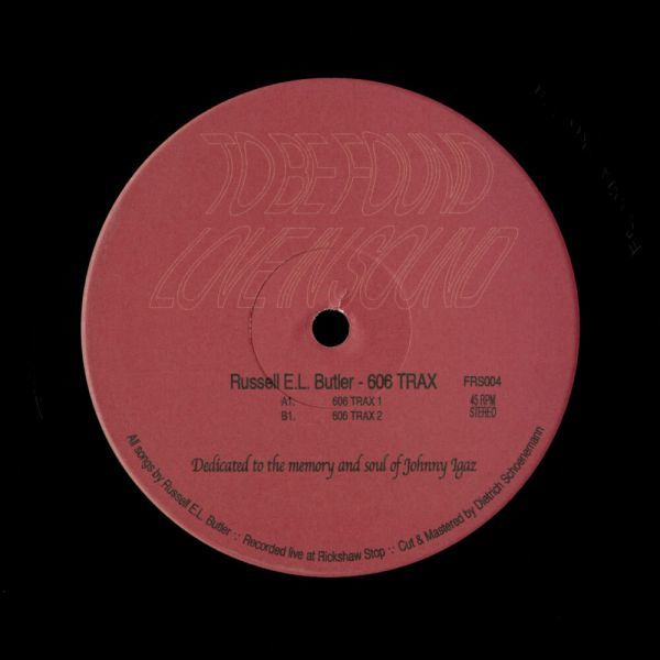 試聴 Russell E.L. Butler - 606 Trax [12inch] Fixed Rhythms US 2019 Techno_画像1