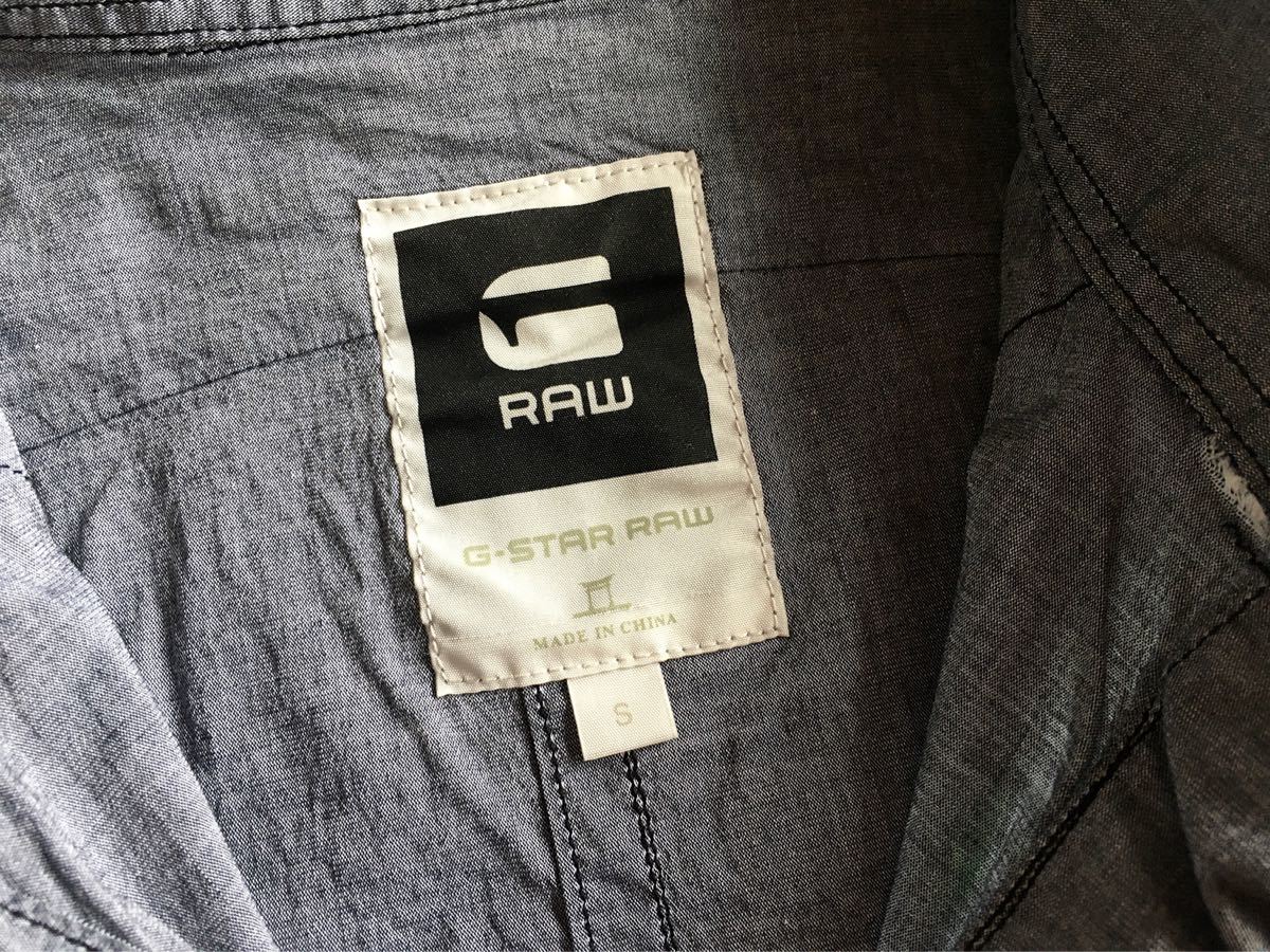 G-STAR RAW | ジースターロウ正規品 | 美品 | コットン | 半袖シャツ | ワークシャツ | ミリタリー | S