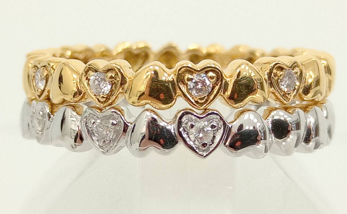 Folli Follie フォリフォリ K18 ダイヤ0.06ct リング 約13号 総重量約