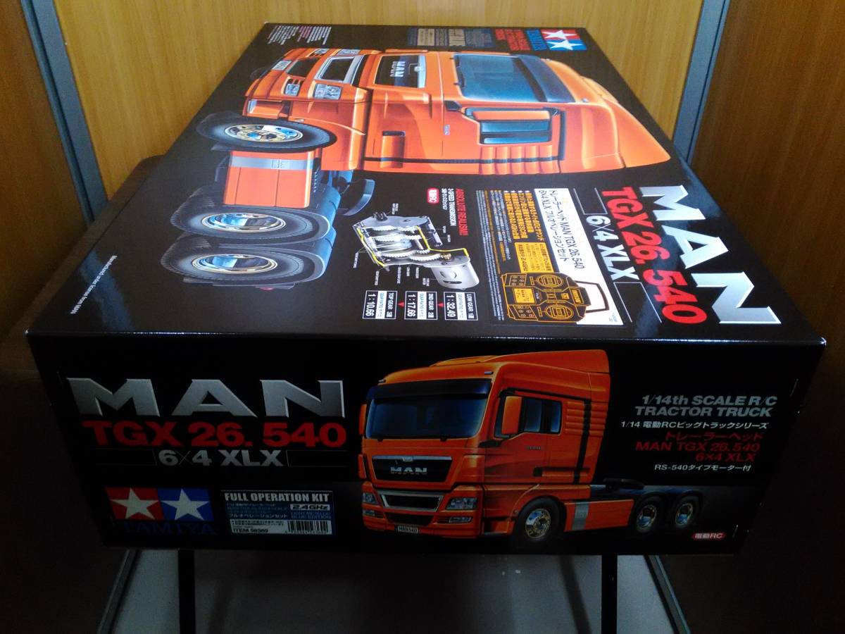 ヤフオク! - 34) タミヤ 1/14 電動RCトレーラーヘッド MAN TG...