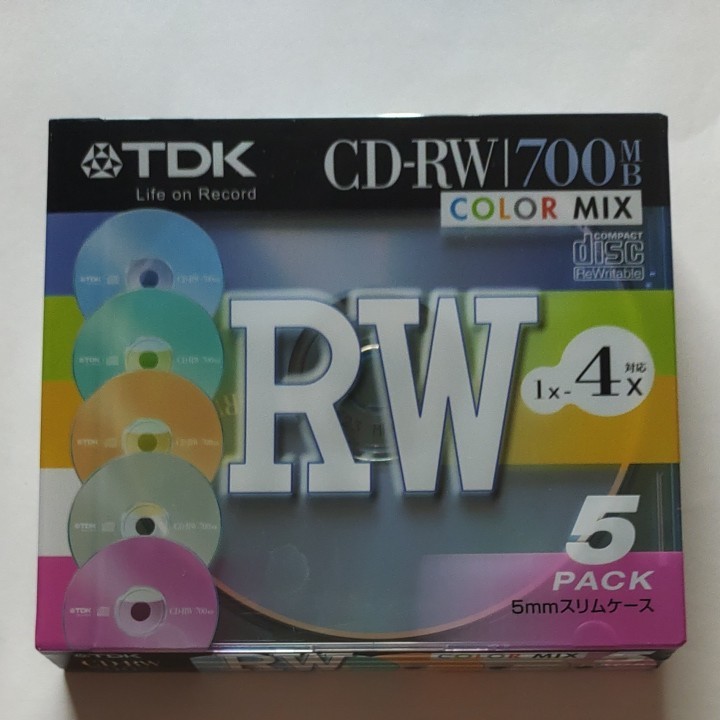 PayPayフリマ|CD-RW データ用 700MB 4倍速 カラーミックス 5㎜厚ケース入り5枚 PayPayフリマ|CD-RW データ用 700MB 4倍速 カラーミックス 5㎜厚ケース入り5枚