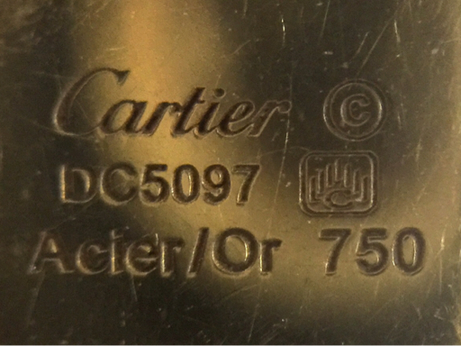 1円 カルティエ ペンダント ネックレス チョーカー サントス100 750 YG ステンレス SS 約14.3g 約43cm Cartier