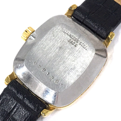 1円 ロンジン 手巻き 機械式 腕時計 レディース ゴールド文字盤 稼働品 社外ベルト ブランド小物 LONGINES QT063-186_画像2