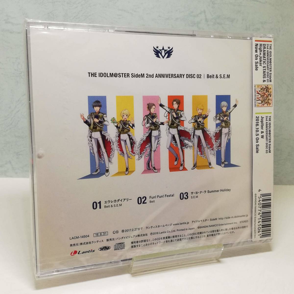 【即決/送料込598円】THE IDOLM@STER SideM 2nd ANNIVERSARY DISC 02　Beit＆S.E.M★未開封・袋微破れ有_画像2