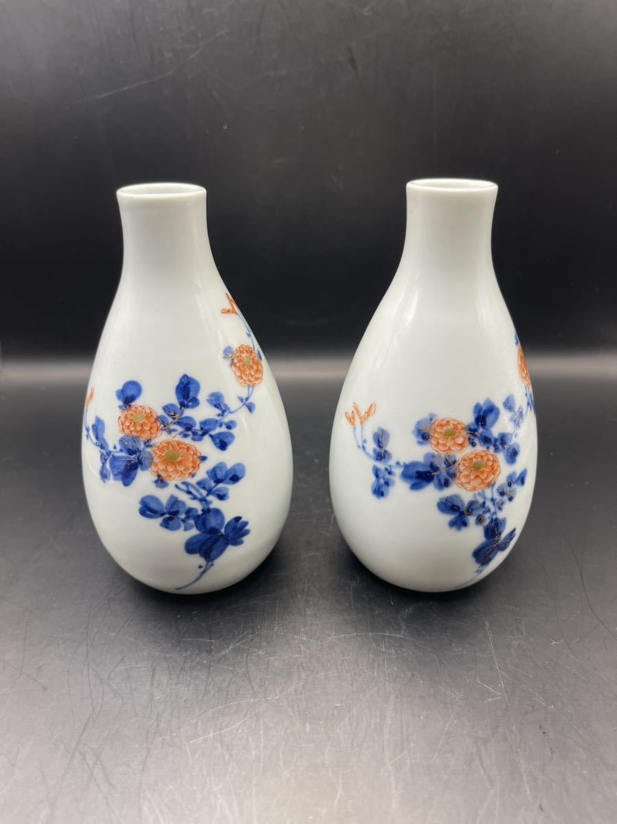 茶道具 色絵徳利 平安徳泉作 2点セット stonasand.com