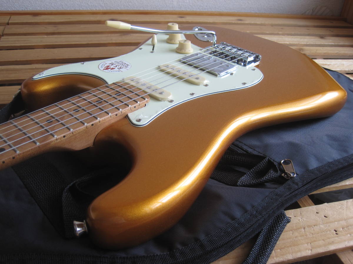 Bacchus(バッカス)BST-2-RSM/M GOLD ゴールド ローステッドメイプルシリーズ SSHコイルタップ付きエレキギター 中古美品 ソフトケース付 Bacchus(バッカス)BST-2-RSM/M GOLD ゴールド ローステッドメイプルシリーズ SSHコイルタップ付きエレキギター 中古美品 ソフトケース付