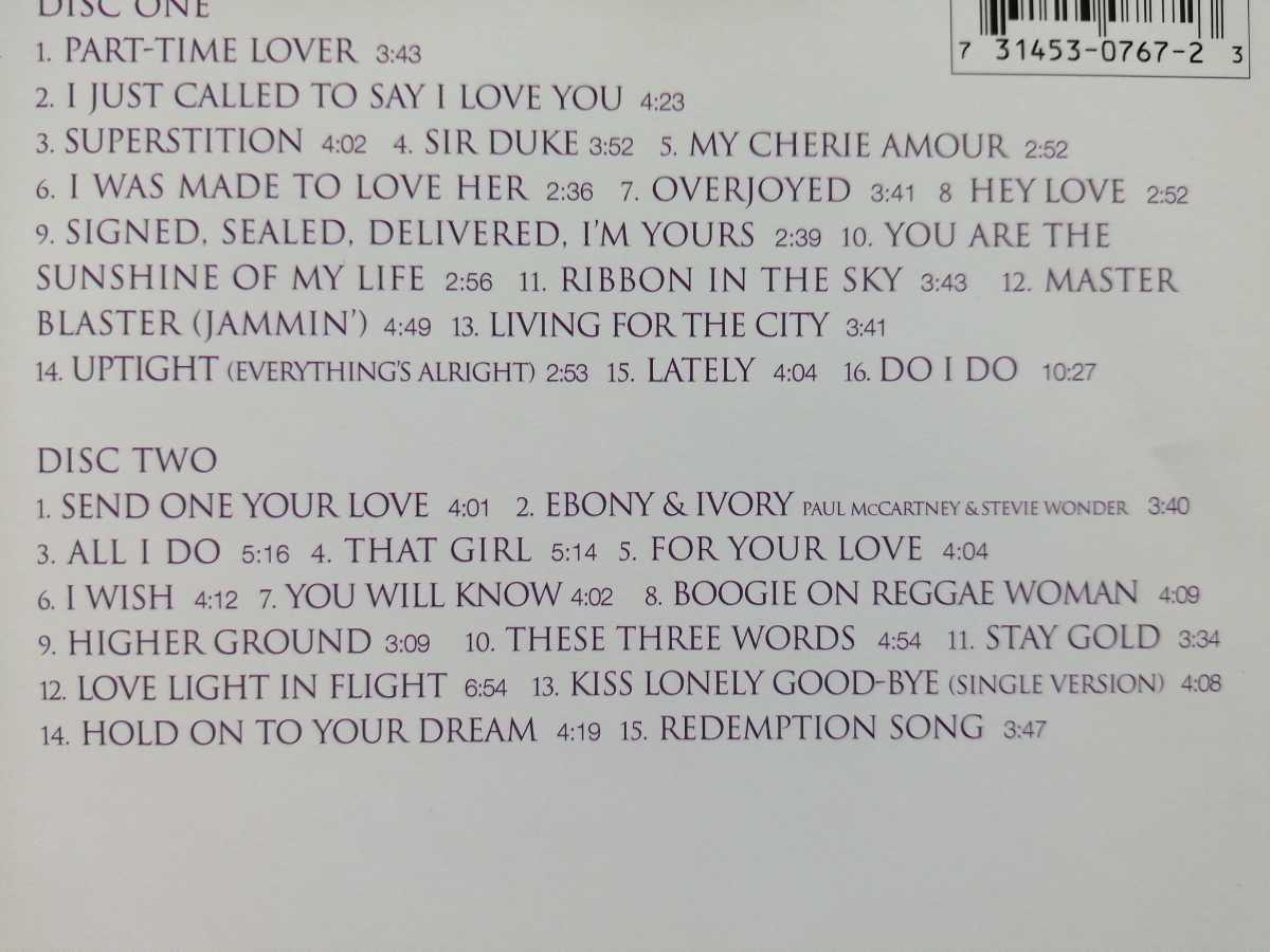 スティーヴィー・ワンダー 2CDベスト「SONG REVIEW - a Greatest Hits Collection - 」輸入盤 即決♪ stevie wonder best rbs_画像2