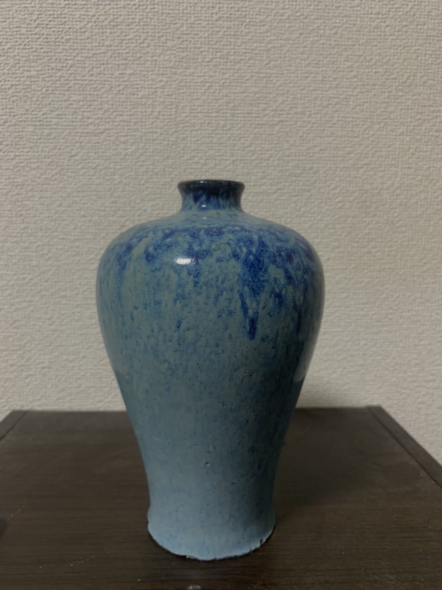 清朝 中国美術品 清朝期 青花 骨董品-