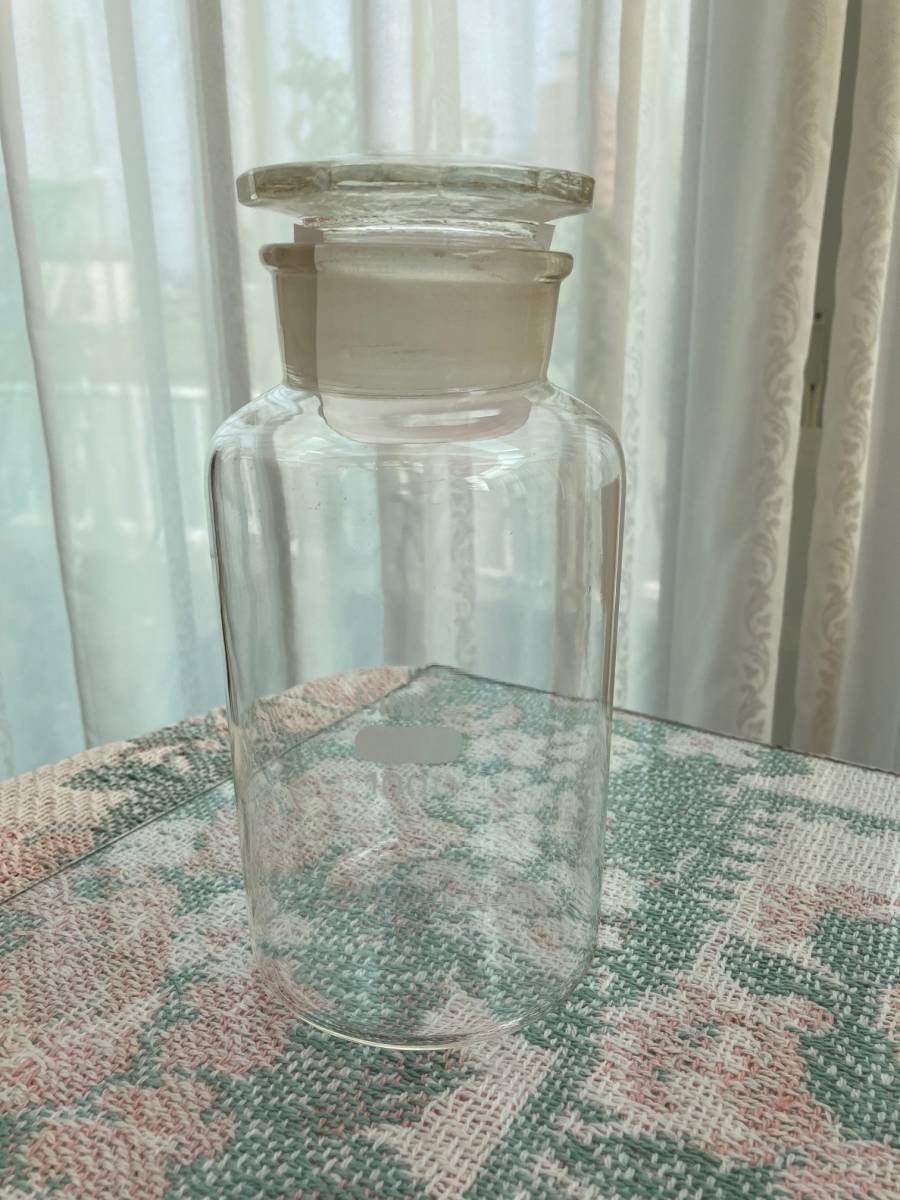 格安 共通摺合せ広口試薬瓶 1000ml SINKO 硬質硝子製 保存容器 1個入 1箱 未使用