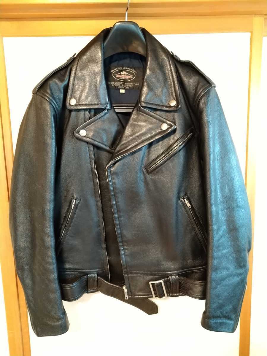 極美品 クシタニ ダブルライダース ジャケット ビンテージ レザー 本革 バイク Yahoo!オークション - クシタニKUSHITANI ダブルライダース
