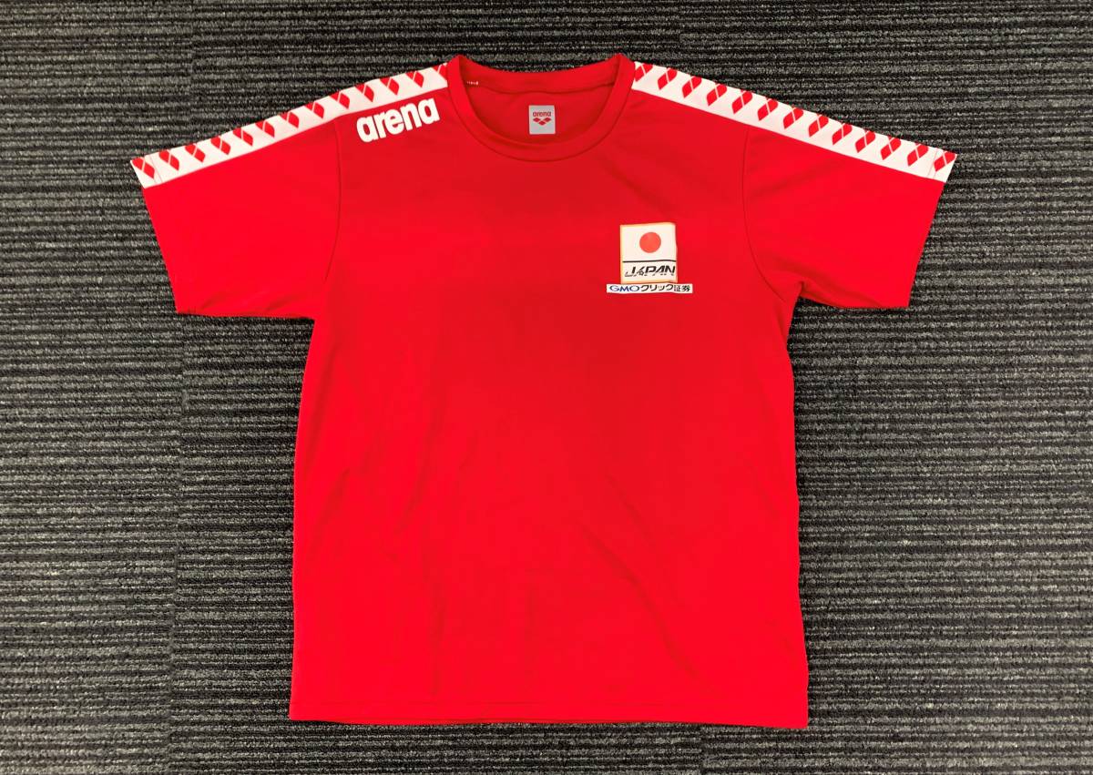 【選手支給】2017 TOBIUO JAPAN トビウオジャパン 水泳 競泳 日本代表 arena アリーナ トレーニングトップス Tシャツ 練習着／オリンピック