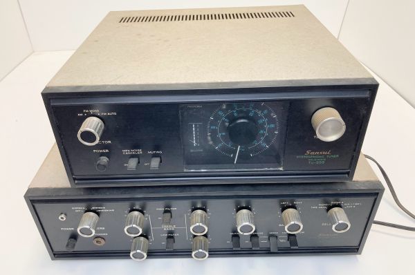 サンスイ SUNSUI アンプ チューナー AU-555 TU-555 SANSUI AU-555.TU-555 アンプ&チューナーセット