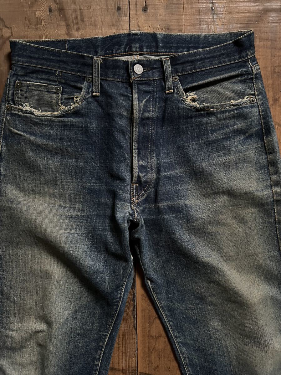 Special 60s LEVIS 501 BIGE タイプ初期 濃い目 鬼ヒゲ 蜂の巣 ヴィンテージ ビンテージ オリジナル赤耳66前期後期501xx501zxx50250