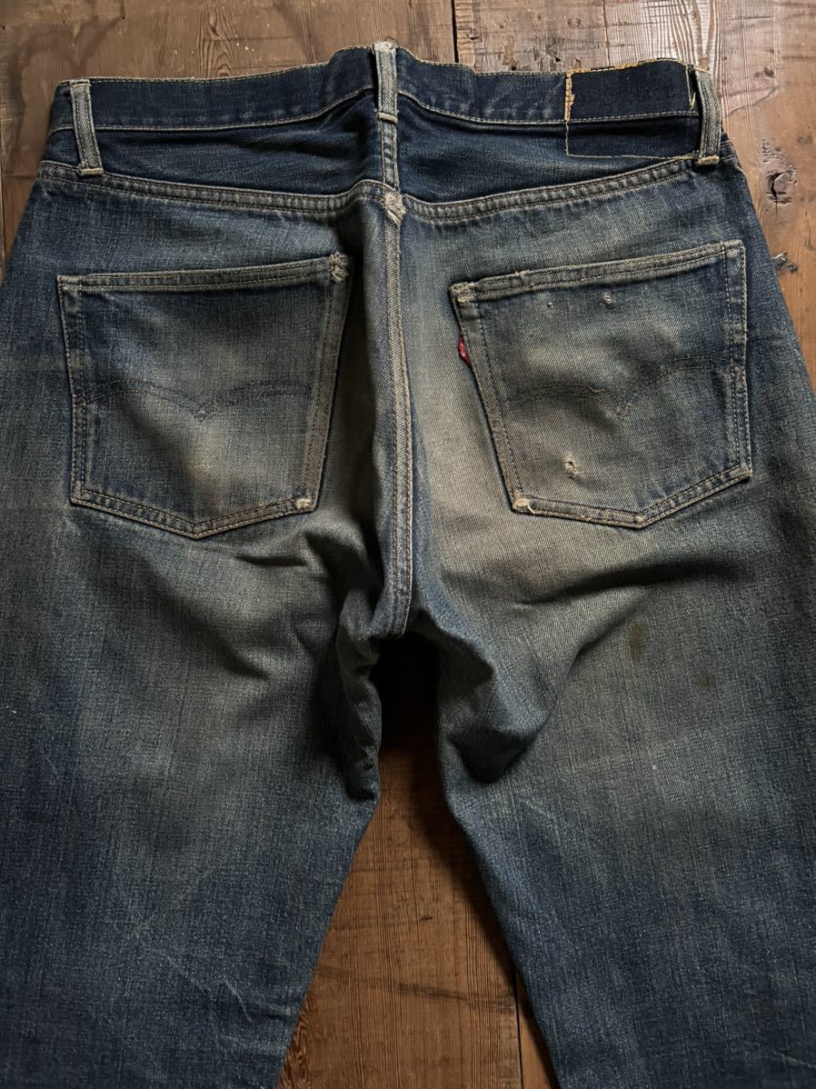 Special 60s LEVIS 501 BIGE タイプ初期 濃い目 鬼ヒゲ 蜂の巣 ヴィンテージ ビンテージ オリジナル赤耳66前期後期501xx501zxx50250