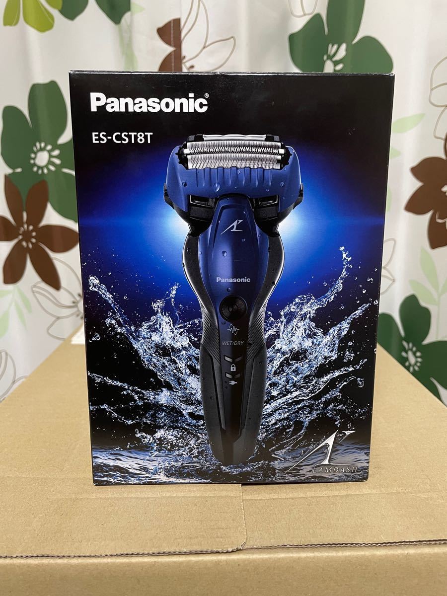 Panasonic ラムダッシュ ES-CST8T 3枚刃 電気シェーバー リニアシェーバー 青 剃刀 カミソリ