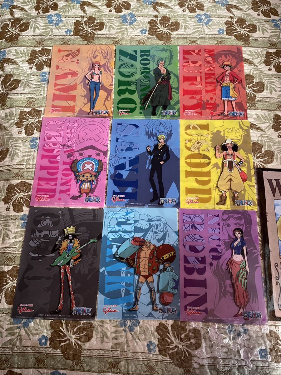 ONE PIECE ワンピース クリアファイル 手配書 全9種 2セット+α ONE PIECE ワンピース クリアファイル 手配書 全9種 2セット+α