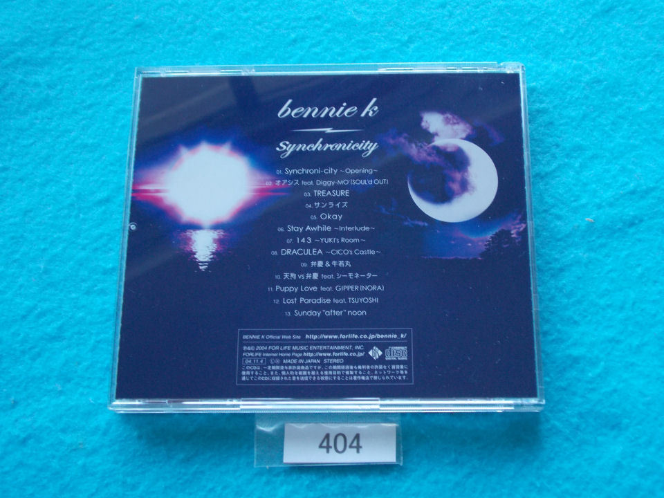 CD／BENNIE K／Synchronicity／ベニーケー／シンクロニシティー／管404_画像3