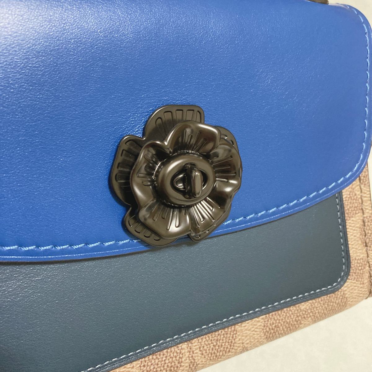 COACH コーチ パーカー ティーローズ ショルダー バッグ シグネチャー