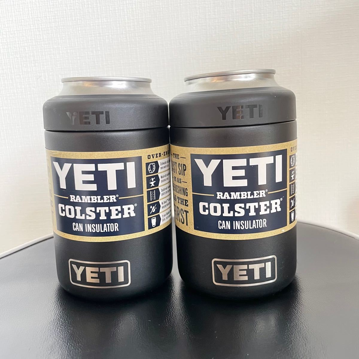 YETI ランブラー ブラック2点セット 保冷缶ホルダー 350ml｜Yahoo