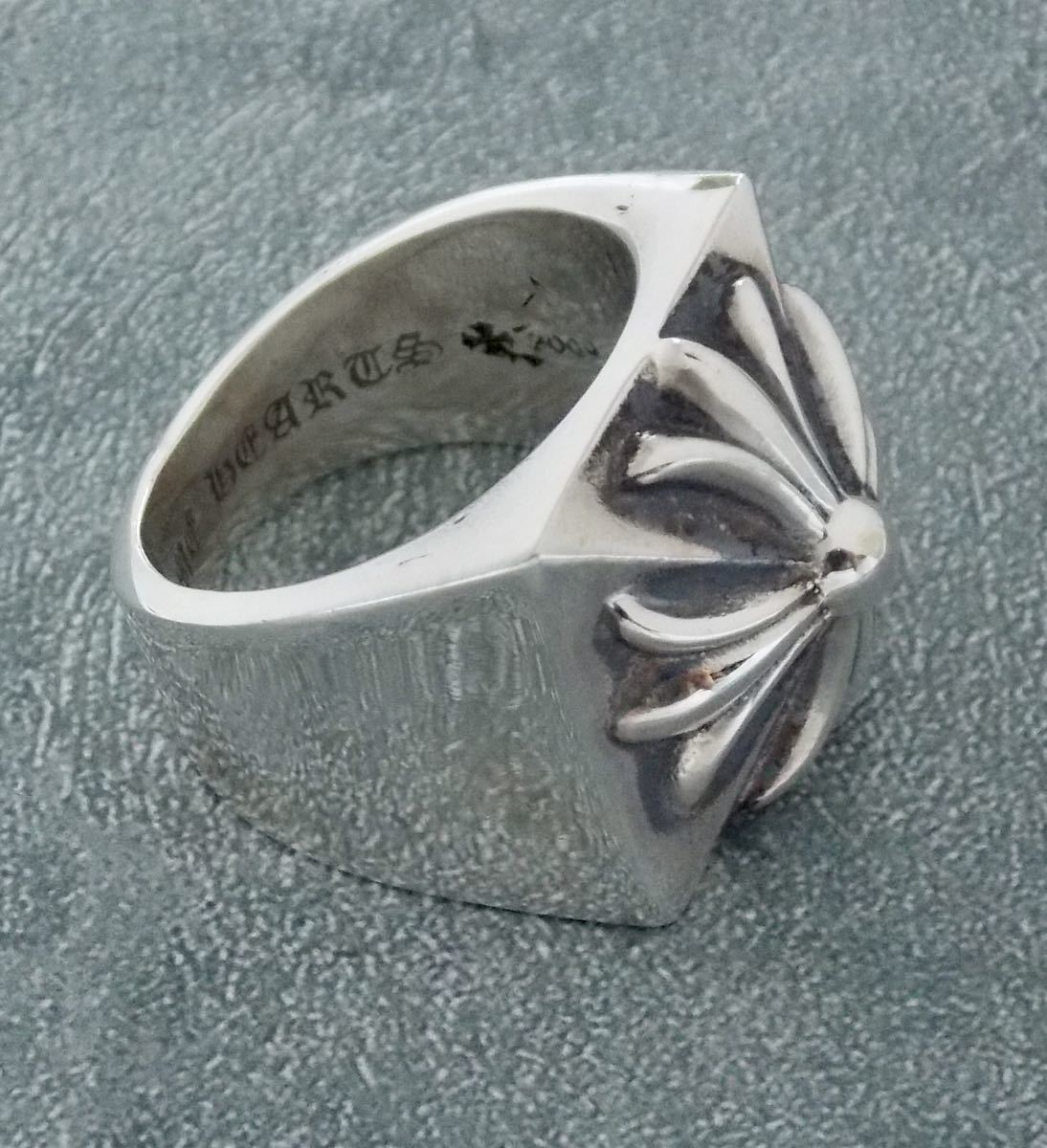 クロムハーツCHROME HEARTS/CHプラス ピラミッドリング/新品加工/21号