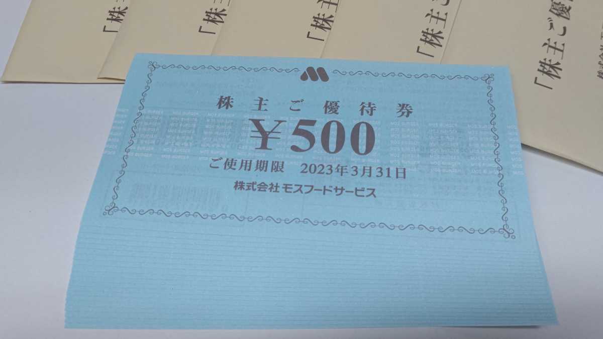 送料無料 最新 モスバーガー☆モスフード 株主優待500円券 50,000円分