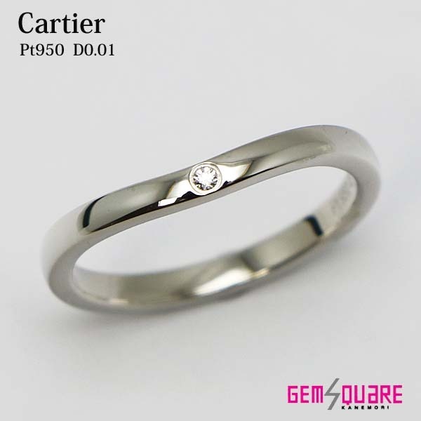 値下げ交渉可】Cartier カルティエ Pt950 バレリーナカーブ