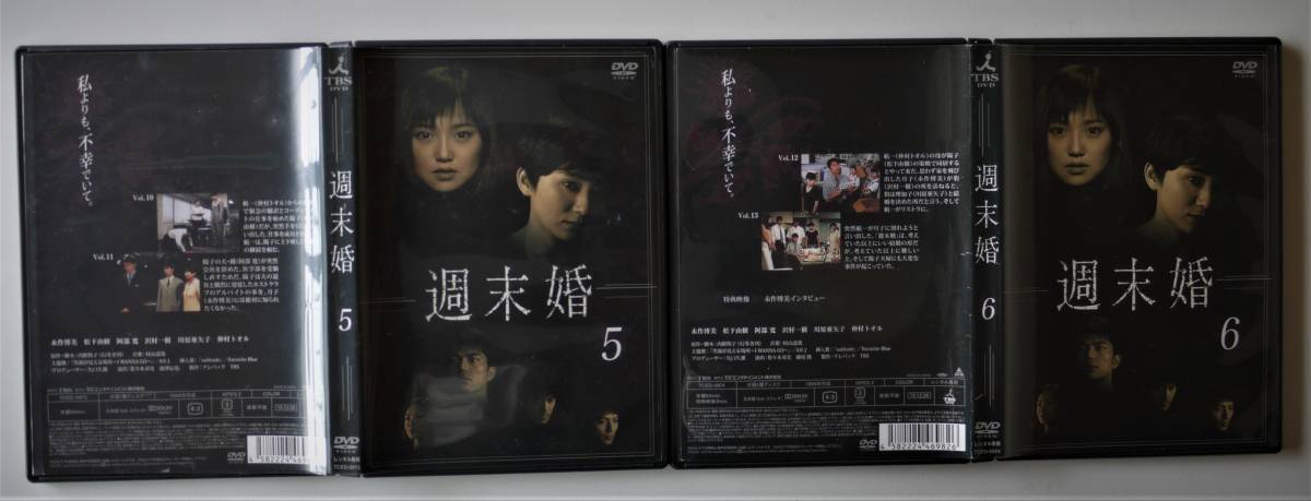 （送料無料 レンタル落ち DVD ケース付）週末婚 (全6巻＋SP）永作博美 松下由樹 阿部寛 沢村一樹 川原亜矢子 仲村トオル 内館牧子 TBS