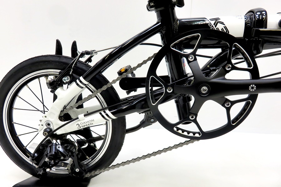 下松)ダホン DAHON K3 2018年モデル アルミ 折りたたみ自転車 バイク サイズフリー 1×3速 ホワイト×ブラック 4