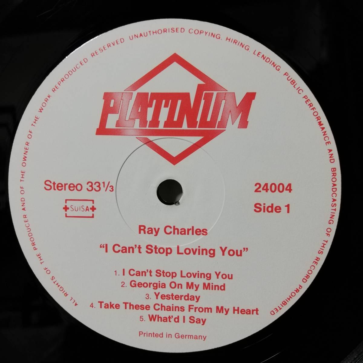 LP - WEST GERMANY盤 - Ray Charles - I Can't Stop Loving You - 24004 - *21_画像4