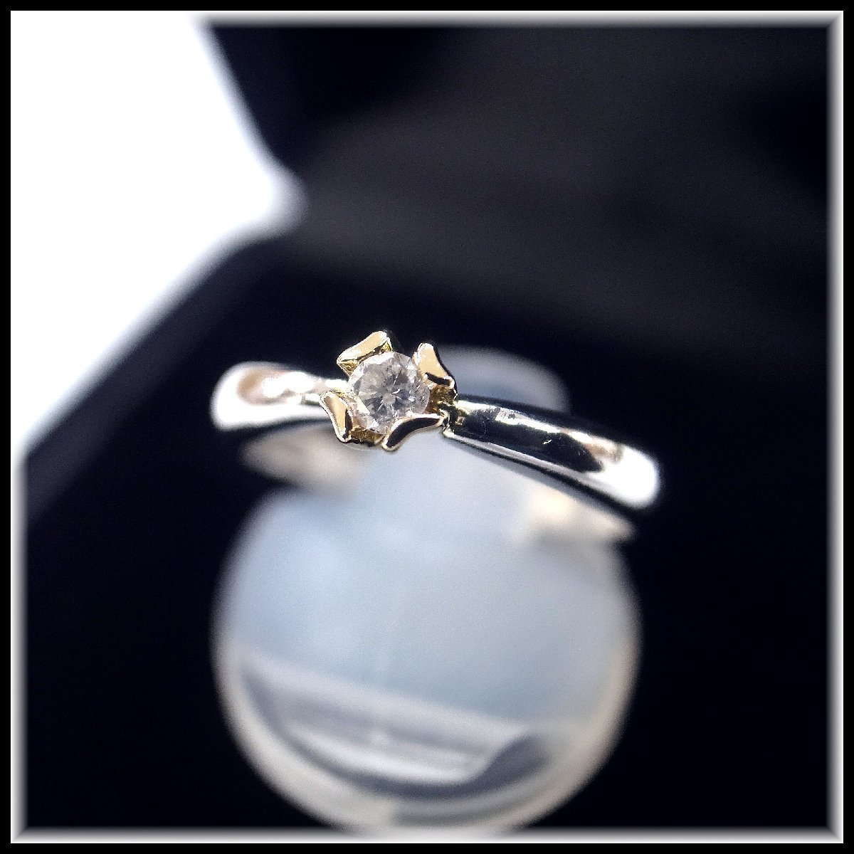 定番のお歳暮&冬ギフトの商品をすべ 6144T 【本物保証】 0.07ct リング 指輪 11号 2.32g 研磨仕上げ済み K18 ダイヤモンド / Pt900 プラチナ台