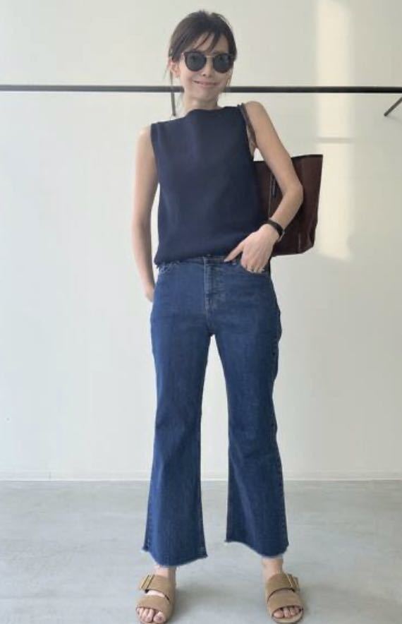 ボトムス L'Appartement CROPPED FLARE DENIM