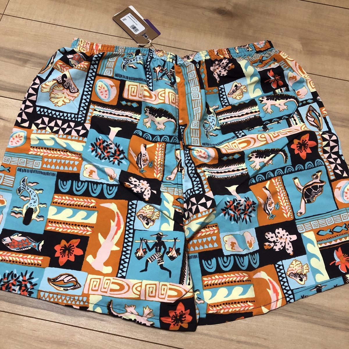 【新品】大人気!パタゴニア 名品 バギーズショーツ 限定デザイン ガラパゴス メンズS