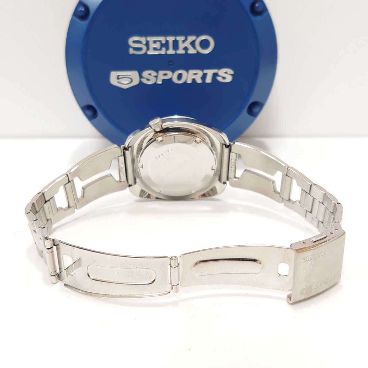 ★超美品 SEIKO 5 SPORTS セイコー5 ファイブ スポーツ メンズ 自動巻き 腕時計 7S36 メカニカル ダイバーズウォッチ 復刻モデル 7S36-0050_画像4