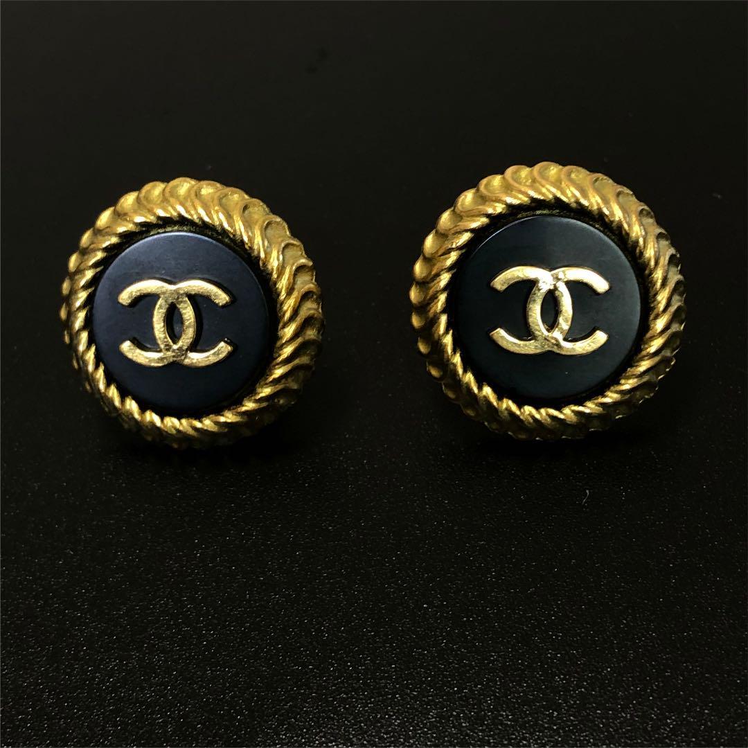 CHANEL シャネル イヤリング ヴィンテージ ココマーク CC 刻印あり-