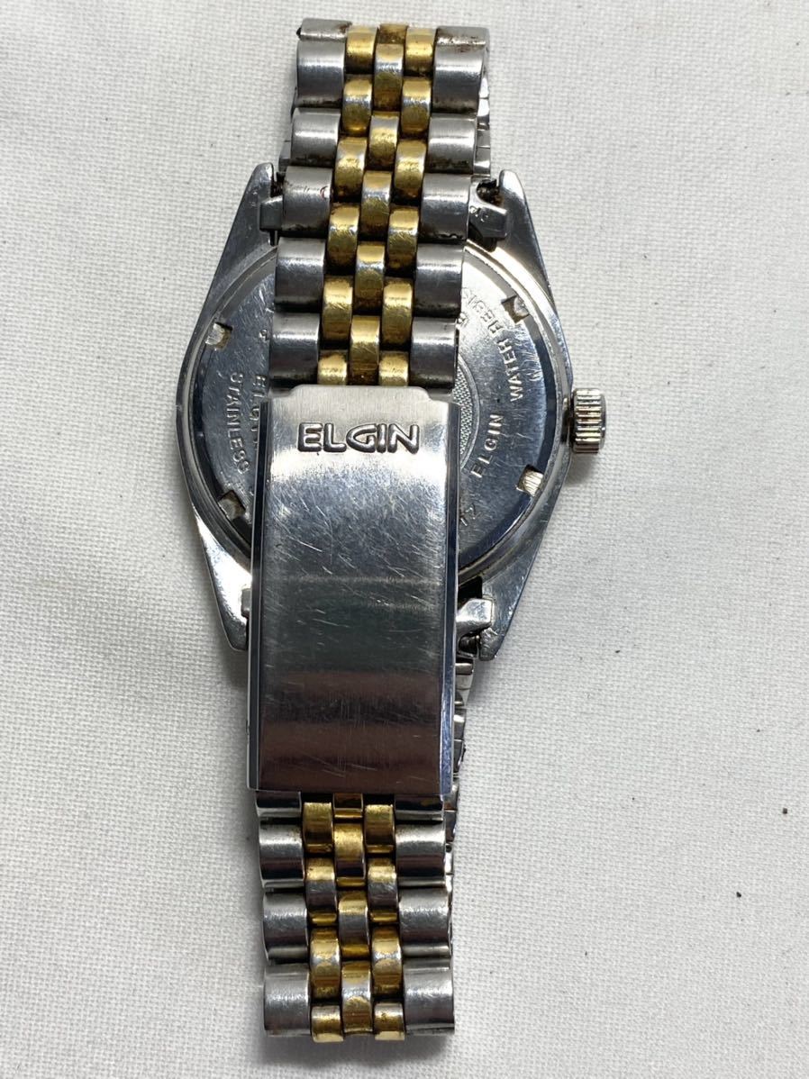 エルジン ELGIN 腕時計 FK1422G-D1 メンズ デラックスデイト クォーツ 