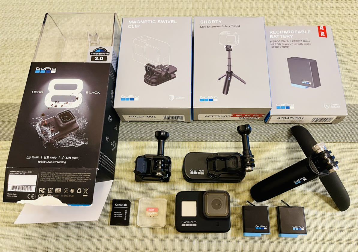 緊急値下げ』GoPro HERO8 SHORTY＋チャージャー＋予備バッテリー