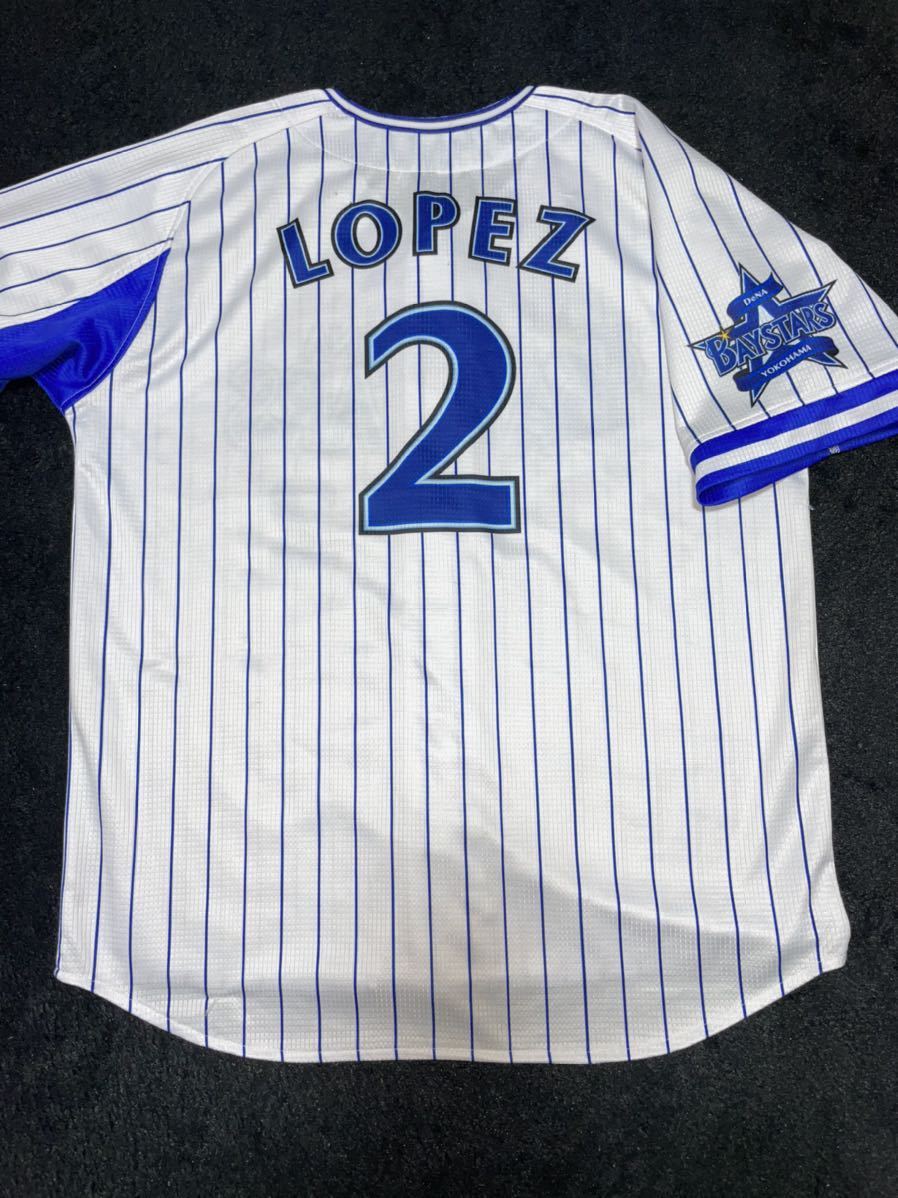 横浜DeNAベイスターズ ロペス 15年度 ホーム用 実使用 横浜DeNAベイスターズ ロペス 15年度 ホーム用 実使用