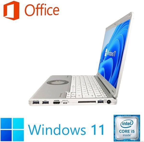 【サポート付き】CF-SZ5 レッツノート Windows11 SSD:1TB メモリ:4GB Office 2019 パナソニック & ゲーミングマウス ロジクール G304_画像2