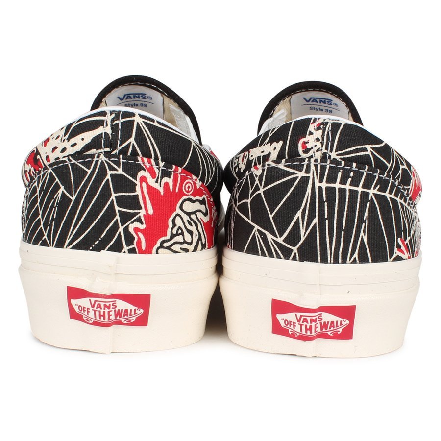 27cm● ヴァンズ VANS クラシック スリッポン スニーカー メンズ バンズ CLASSIC SLIP-ON 98 DX ブラック 黒 VN0A3JEX1JJの画像6