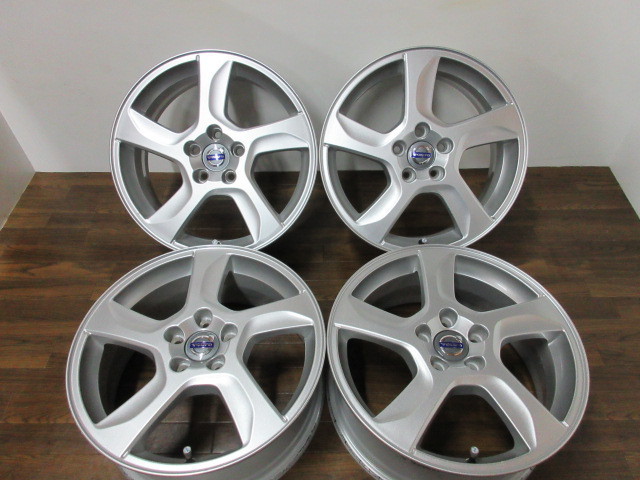 送料無料・税込み】ボルボ 純正 17in7J+50 5穴PCD108 V40/V50/S60/V60