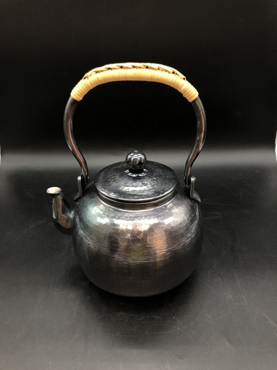 再再販! 秀峯堂 いぶし銀 水注 急須 鉄瓶 金属工芸 - retrace.ai